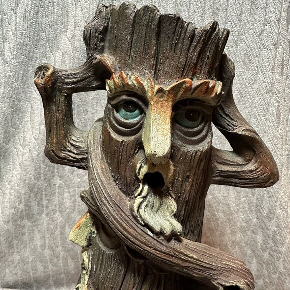 Smoking Tree Cone Incense Burner Elegant Expressions Hear No Evil See No Evil - Picture 3 of 12